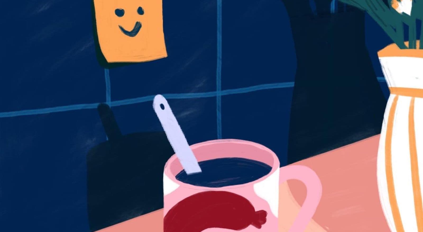 Tasse de café dans une cuisine