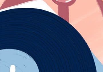 Illustration d'un vinyl
