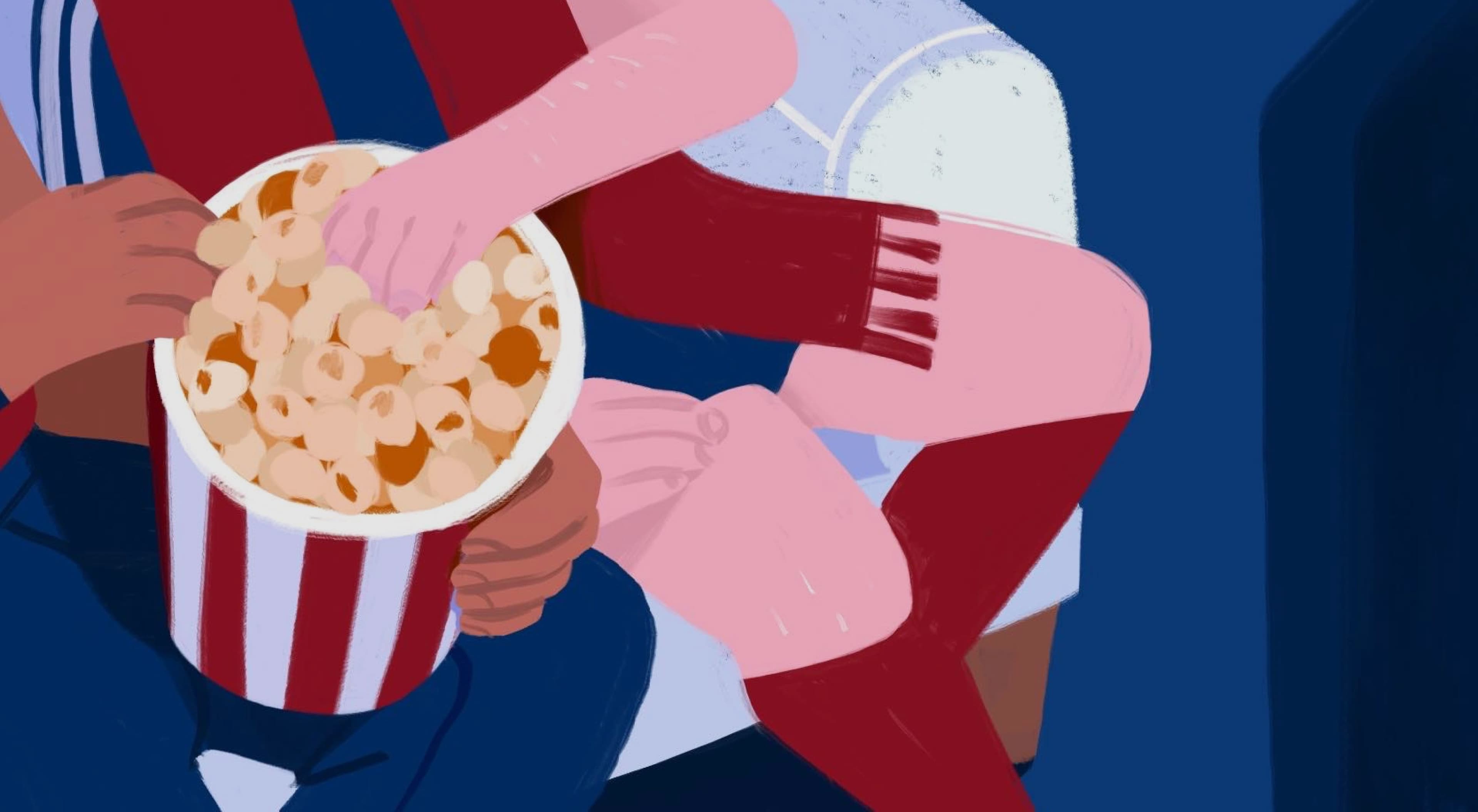 Illustration de popcorn